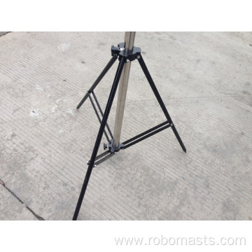 Stainless steel light weighted mast along with tripod